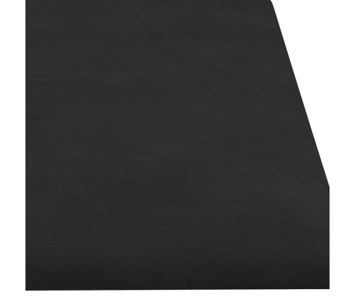 Paneles de pared 12 uds terciopelo negro 60x15 cm 1,08 m²