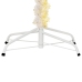 Árbol Navidad artificial puntas iridiscentes PVC blanco 180 cm