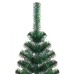 Árbol de Navidad artificial puntas iridiscentes PVC verde 120cm