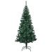 Árbol de Navidad artificial puntas iridiscentes PVC verde 150cm