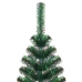 Árbol de Navidad artificial puntas iridiscentes PVC verde 150cm