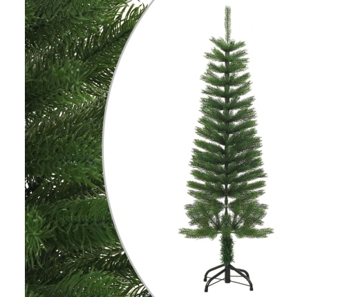 Árbol de Navidad artificial estrecho con soporte PE 120 cm