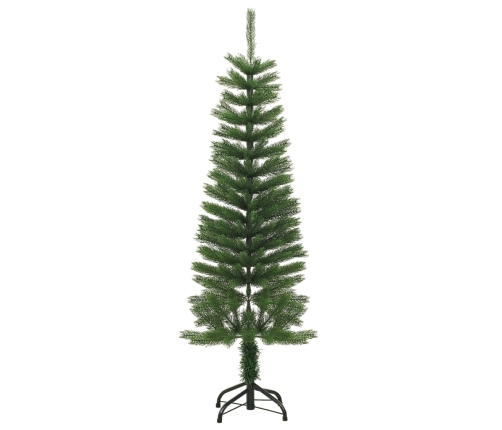 Árbol de Navidad artificial estrecho con soporte PE 120 cm