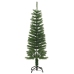 Árbol de Navidad artificial estrecho con soporte PE 120 cm