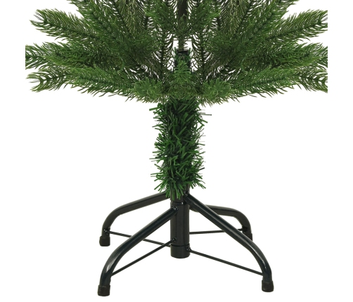 Árbol de Navidad artificial estrecho con soporte PE 120 cm