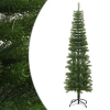 Árbol de Navidad artificial estrecho con soporte PE 180 cm