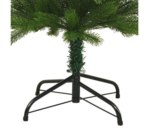 Árbol de Navidad artificial estrecho con soporte PE 180 cm