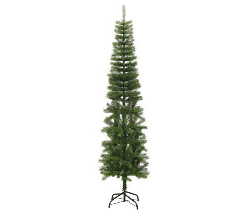 Árbol de Navidad artificial estrecho con soporte PE 240 cm