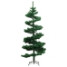 Árbol de Navidad preiluminado con luces y soporte verde 150 cm