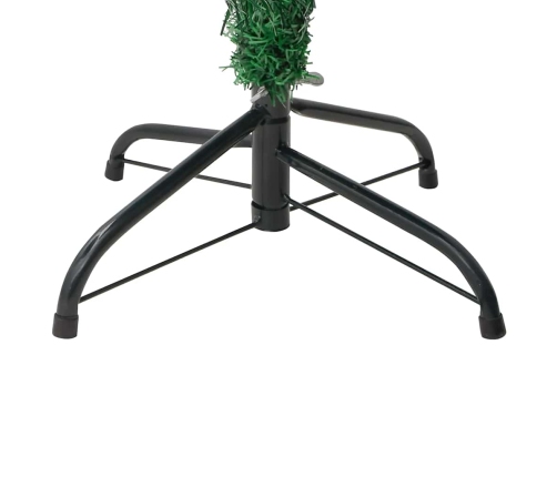 Cactus de Navidad con soporte y LEDs verde 150 cm PVC