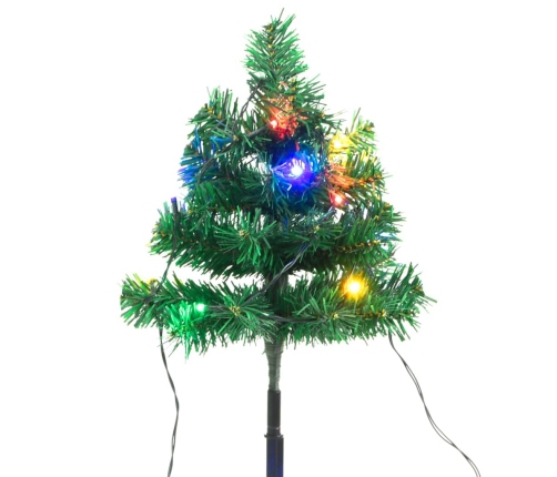 Árboles de Navidad para caminos 6 uds PVC 45 LED multicolor