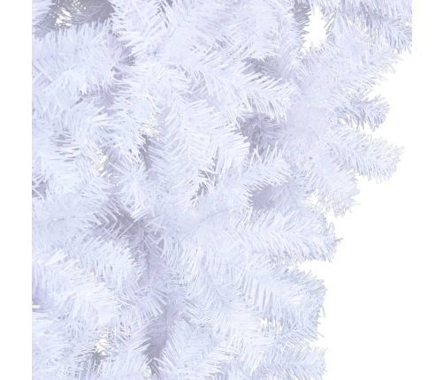 Árbol de Navidad artificial al revés con soporte blanco 120 cm