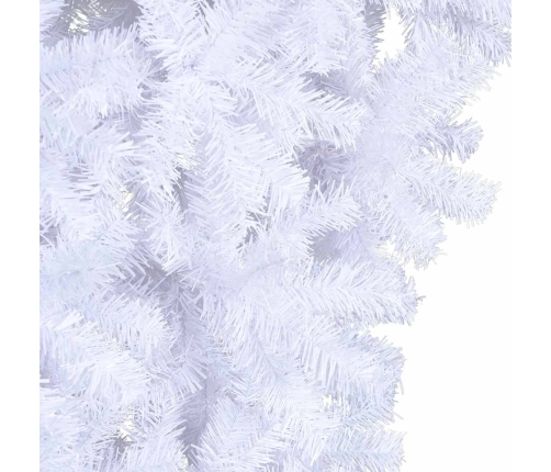 Árbol de Navidad artificial al revés con soporte blanco 150 cm