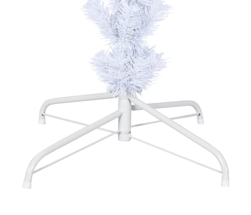 Árbol de Navidad artificial al revés con soporte blanco 180 cm