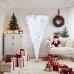 Árbol de Navidad artificial al revés con soporte blanco 180 cm