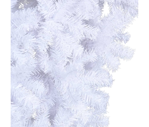 Árbol de Navidad artificial al revés con soporte blanco 240 cm