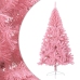 Medio árbol de Navidad artificial con soporte PVC rosa 180 cm