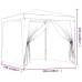 Carpa para fiestas 4 paredes malla HDPE gris antracita 2,5x2,5m