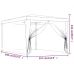 Carpa para fiestas 4 paredes de malla HDPE gris antracita 3x4 m