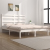 Estructura de cama madera maciza pino blanco 120x190 cm