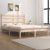 Estructura de cama de madera maciza de pino 140x190 cm