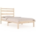 Estructura de cama de madera maciza de pino 90x200 cm