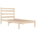 Estructura de cama de madera maciza de pino 90x200 cm