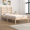 Estructura de cama de madera maciza de pino 90x200 cm