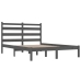 Estructura de cama de madera maciza de pino gris 200x200 cm