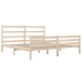 Estructura de cama sin colchón madera maciza pino 140x190 cm