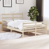 Estructura de cama sin colchón madera maciza pino 140x190 cm