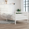 Estructura de cama sin colchón madera pino blanco 90x200 cm