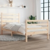 Estructura de cama sin colchón madera maciza de pino 100x200 cm