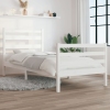 Estructura de cama sin colchón madera pino blanco 100x200 cm