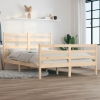 Estructura de cama sin colchón madera de pino maciza 120x200 cm