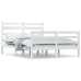 Estructura de cama sin colchón madera pino blanco 120x200 cm
