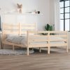 Estructura de cama sin colchón madera maciza de pino 160x200 cm