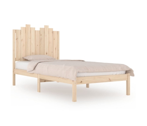 Estructura de cama madera maciza de pino 100x200 cm