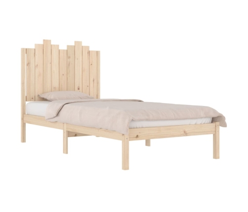 Estructura de cama madera maciza de pino 100x200 cm