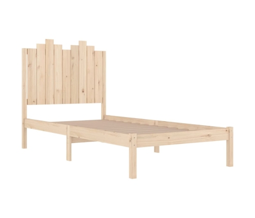 Estructura de cama madera maciza de pino 100x200 cm