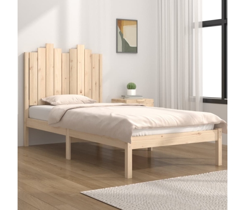 Estructura de cama madera maciza de pino 100x200 cm