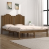 Estructura de cama madera maciza de pino marrón miel 120x200 cm