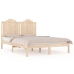Estructura de cama de madera maciza de pino 200x200 cm