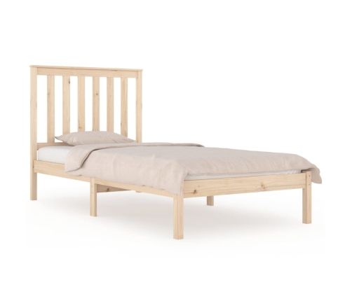 Estructura de cama madera maciza de pino 100x200 cm