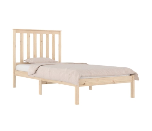 Estructura de cama madera maciza de pino 100x200 cm
