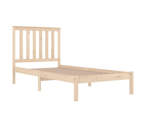Estructura de cama madera maciza de pino 100x200 cm