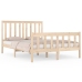 Estructura de cama madera maciza de pino 140x190 cm