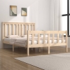 Estructura de cama madera maciza de pino 140x190 cm