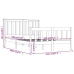 Estructura de cama madera maciza de pino negra 140x190 cm