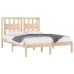 Estructura de cama madera maciza de pino 140x190 cm